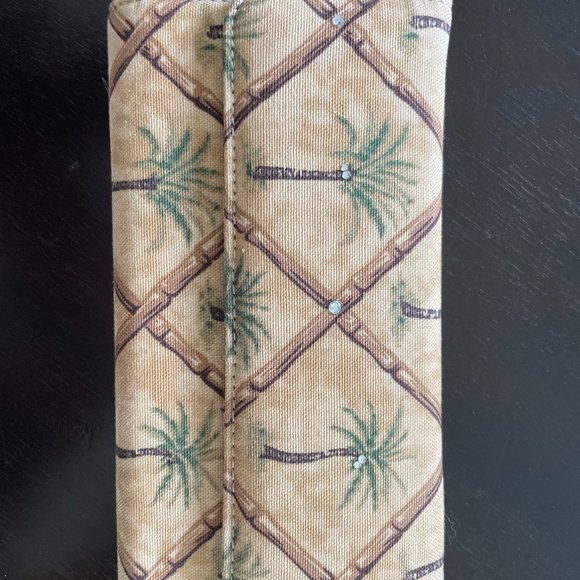 Palm Tree/Bamboo Print Purse with Matching Wallet - NWOT - Picture 8 of 9